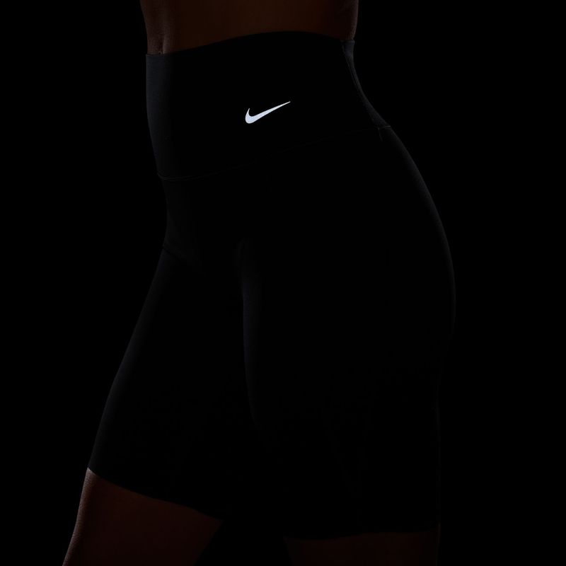 Moteriški treniruočių šortai Nike Universa High Waisted Biker 8" black/anthracite/dark smoke grey 8