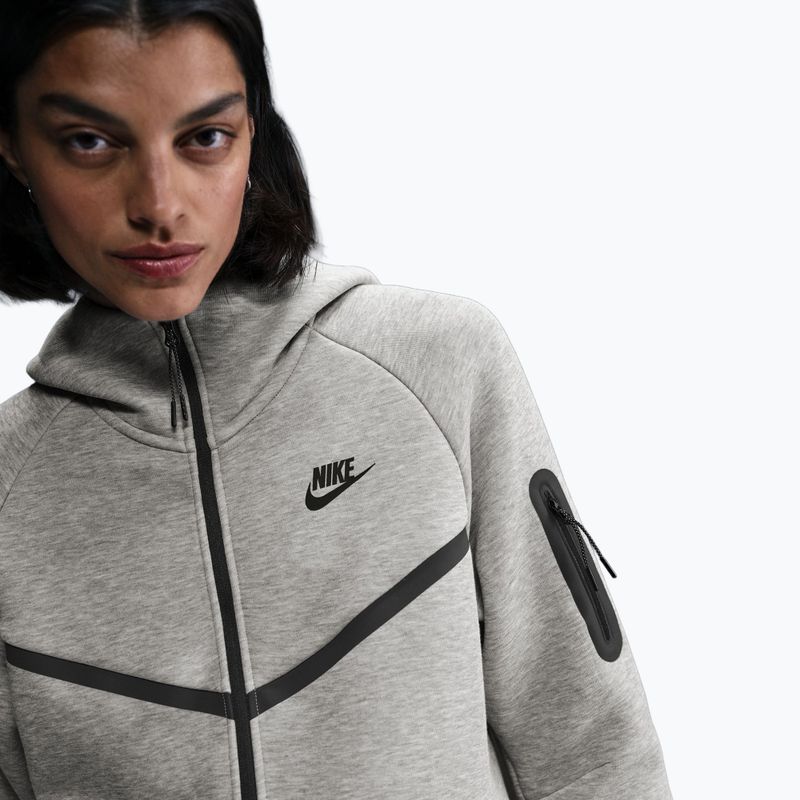 Moteriškas džemperis Nike Sportswear Tech Fleece Windrunner dark grey heather/black 5