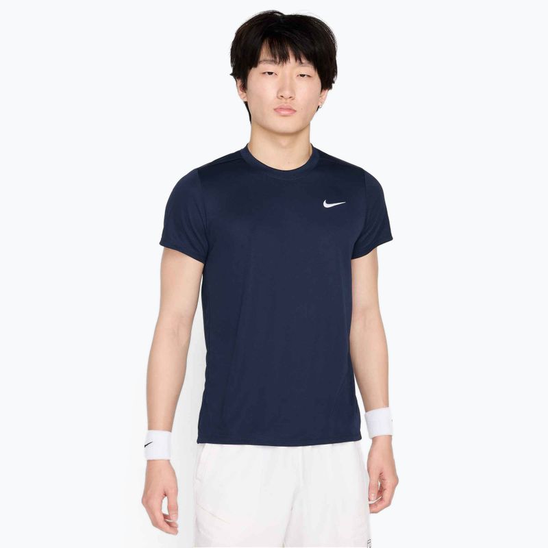 Vyriški teniso marškinėliai Nike Court Dri-Fit Victory obsidian / white
