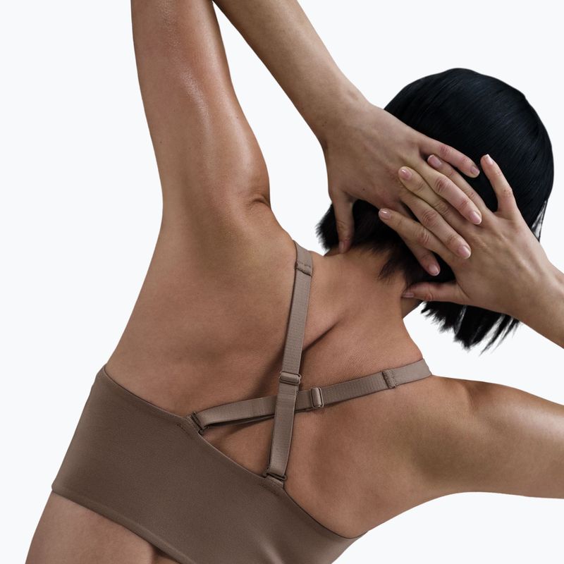 Sportinė liemenėlė Nike Alate Medium Support Longline mink brown/white 7