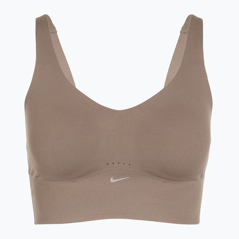 Sportinė liemenėlė Nike Alate Medium Support Longline mink brown/white 8