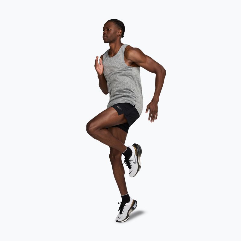 Vyriški bėgimo marškinėliai Nike Stride Dri-Fit ADV smoke grey/heather 2