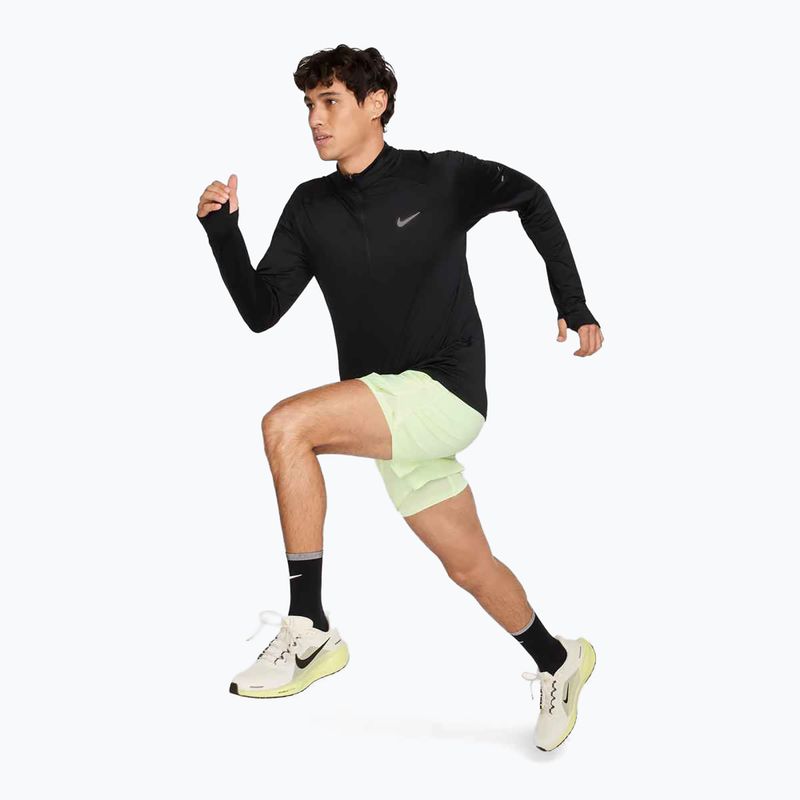 Vyriški "Nike Stride 1/4 Zip Dri-Fit" bėgimo marškinėliai juoda 2