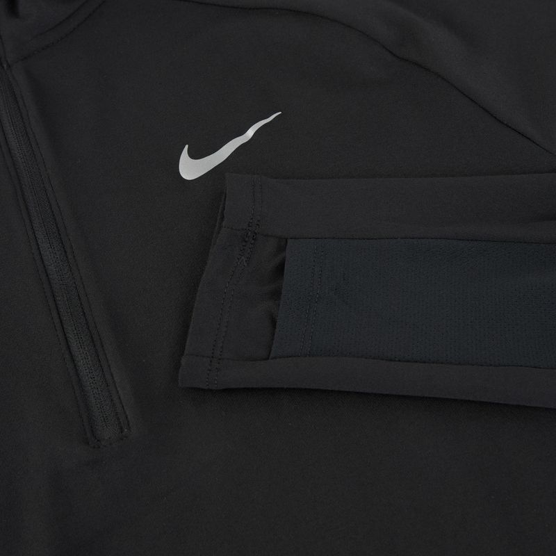 Vyriški Nike Stride 1/4 Zip Dri-Fit bėgimo marškinėliai juoda 14