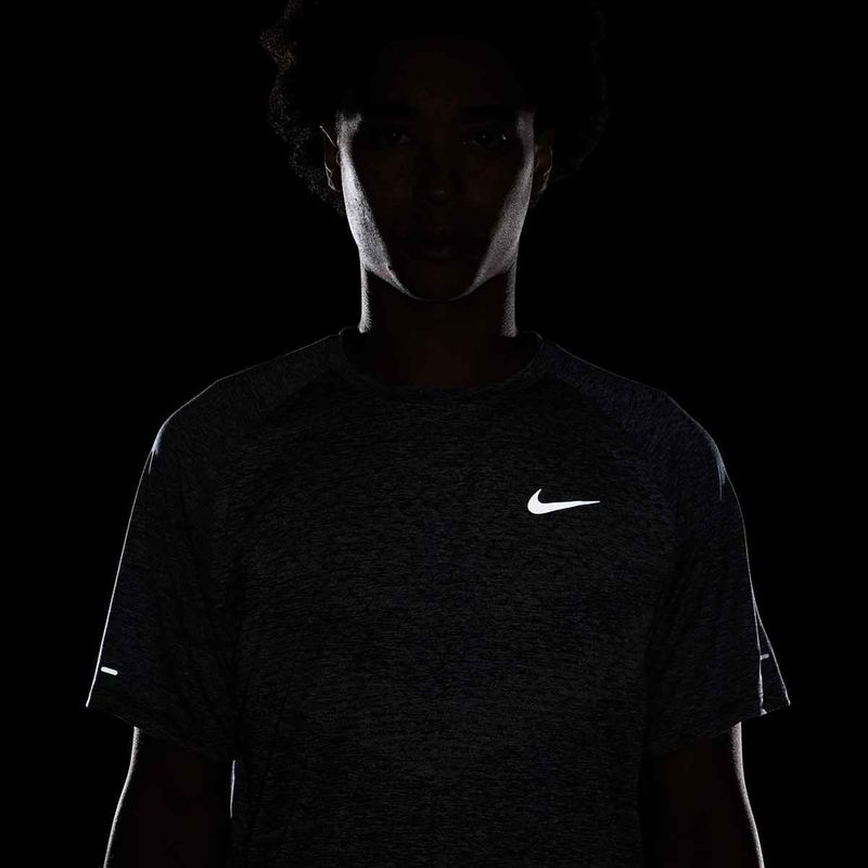 Vyriški bėgimo marškinėliai Nike Stride ADV thunder blue / heather 8