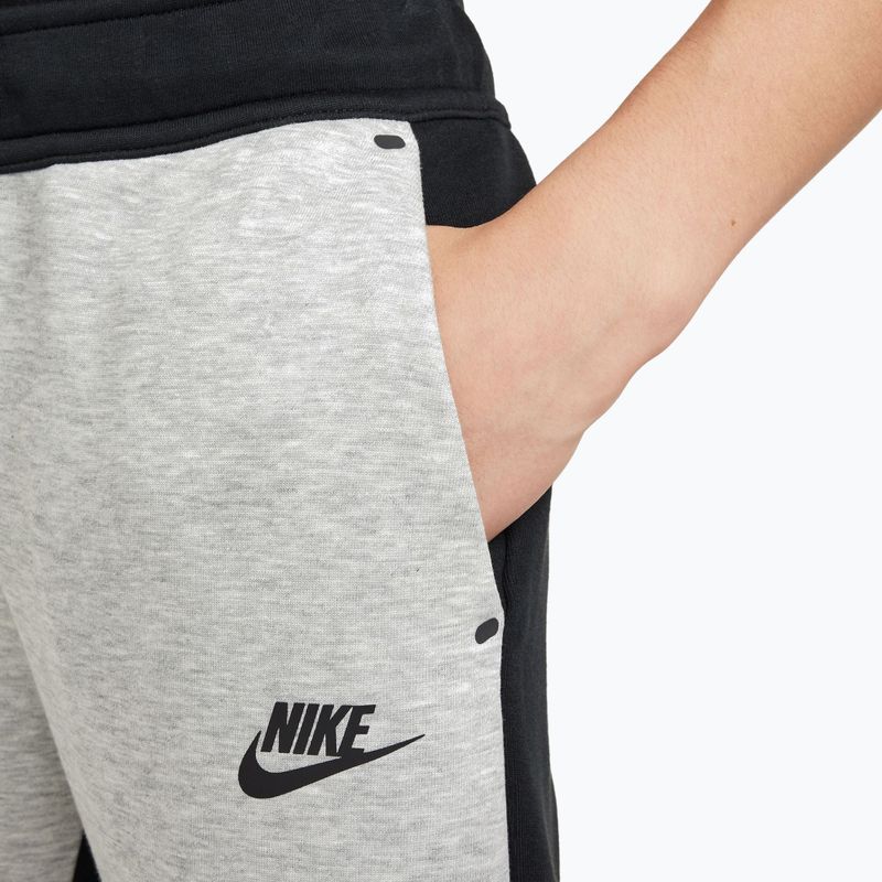 Vaikiškos kelnės Nike Sportswear Tech Fleece black/dark grey heather/black/black 3