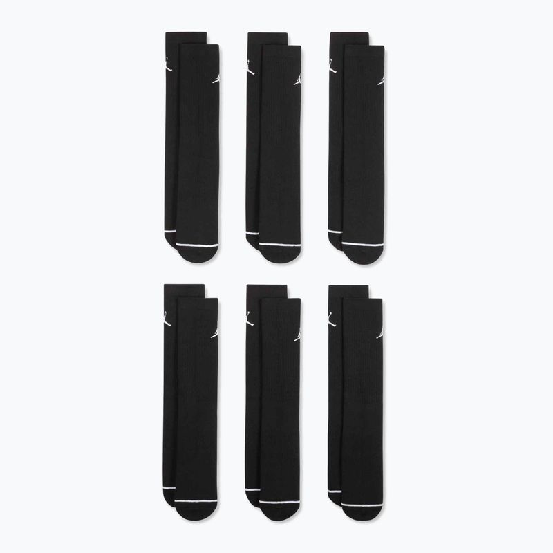 Kojinės Jordan Everyday Cushioned Crew 6 pairs black/white