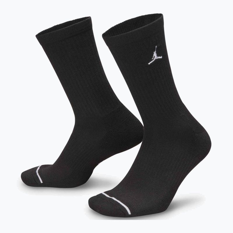 Kojinės Jordan Everyday Cushioned Crew 6 pairs black/white 4