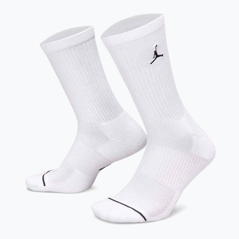 Kojinės Nike Jordan Everyday Cushioned Crew, 6 poros, white/black 3