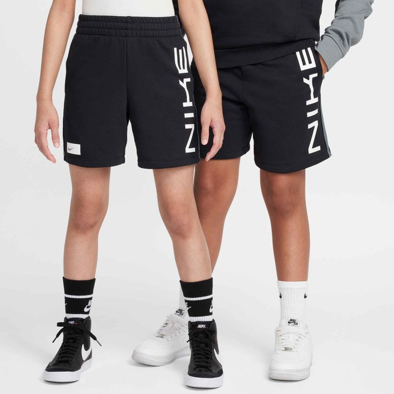 Nike Multi Dri-FIT vaikiški treniruočių šortai juodi/dūminiai pilki/juodi/juodi/balti 12