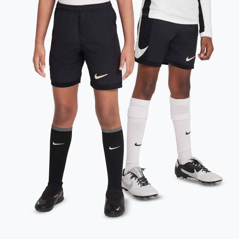 Vaikiški futbolo šortai Nike Academy Dri-Fit Jr black/black/pale ivory/ pale ivory 7
