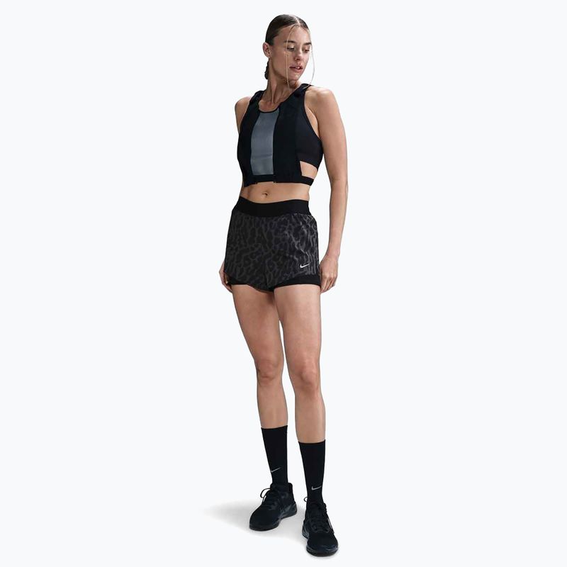 Moteriški running šortai Nike Swift Dri-Fit Mid-Rise 2in1 black / black 2