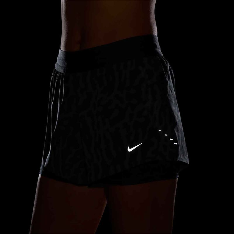 Moteriški running šortai Nike Swift Dri-Fit Mid-Rise 2in1 black / black 7