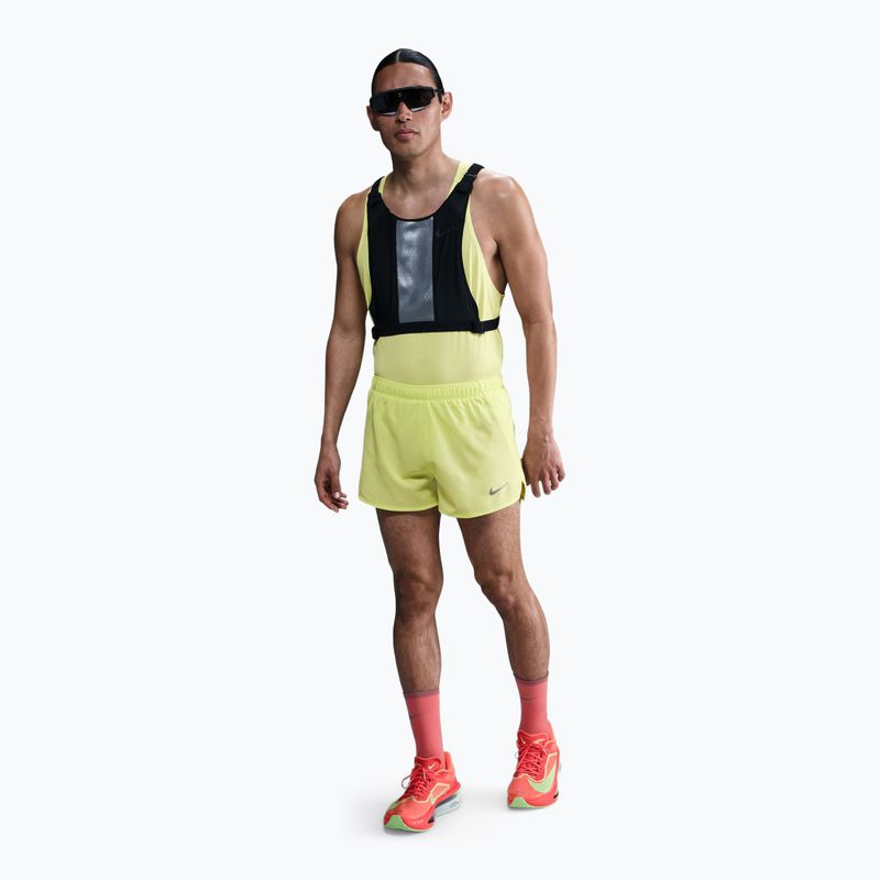 Vyriški bėgimo šortai Nike Fast Dri-Fit Brief Lined 3" light lemon twist/black 2
