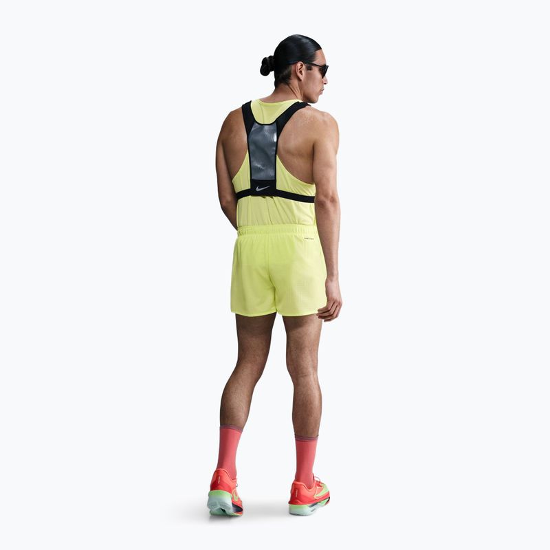 Vyriški bėgimo šortai Nike Fast Dri-Fit Brief Lined 3" light lemon twist/black 3