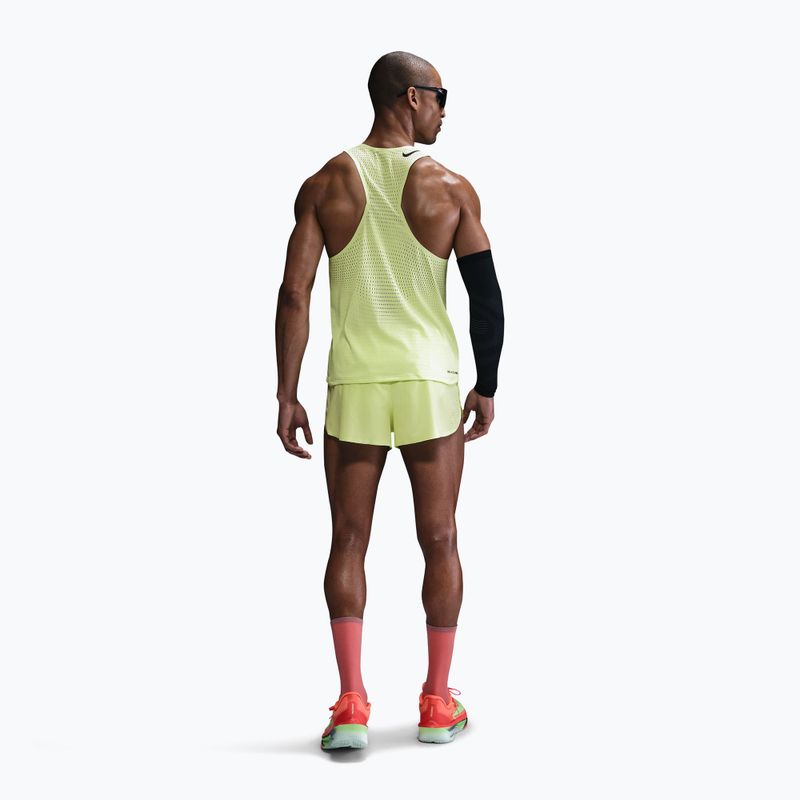 Vyriški bėgimo marškinėliai Nike AeroSwift Dri-Fit ADV light lemon twist/black 3