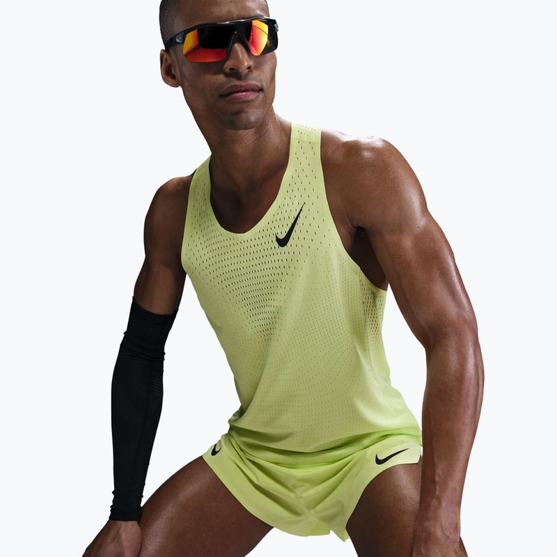 Vyriški bėgimo marškinėliai Nike AeroSwift Dri-Fit ADV light lemon twist/black 6