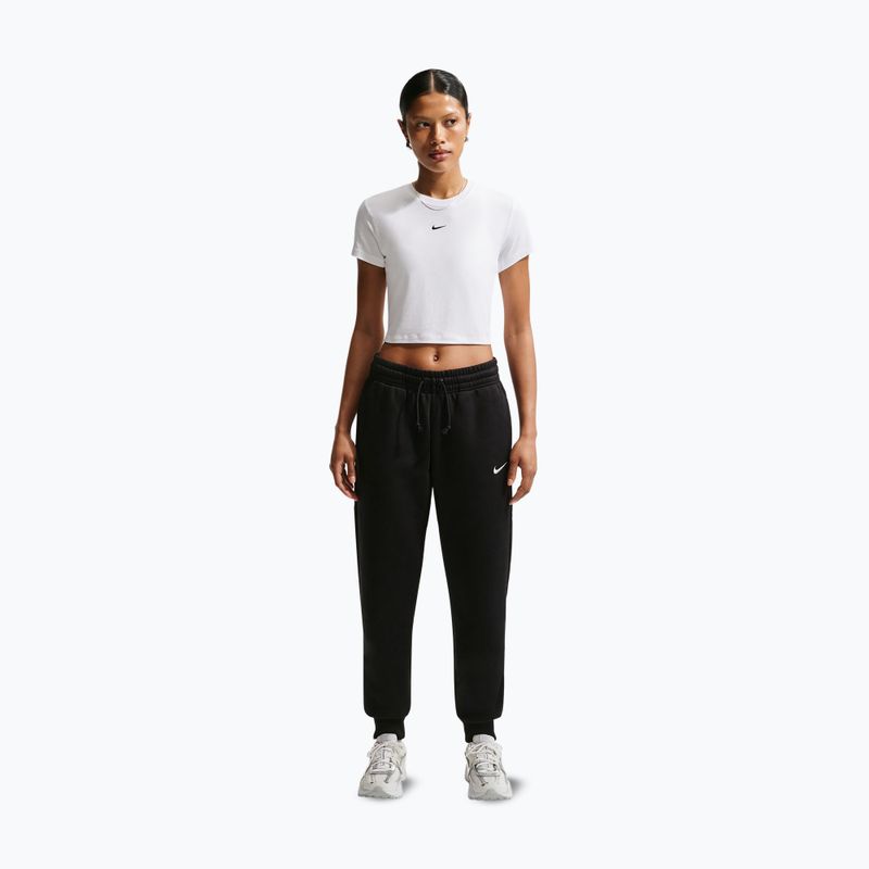 Moteriški marškinėliai Nike Sportswear Chill Knit white/black 2
