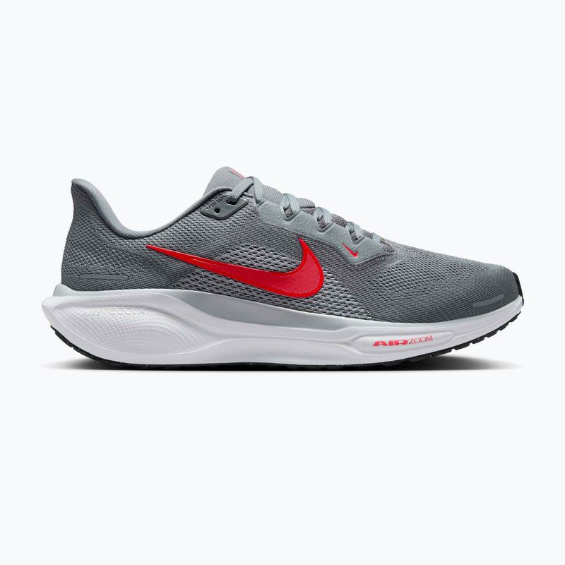 Vyriški bėgimo bateliai Nike Pegasus 41 cool grey/wolf grey/pure platinum/bright crimson