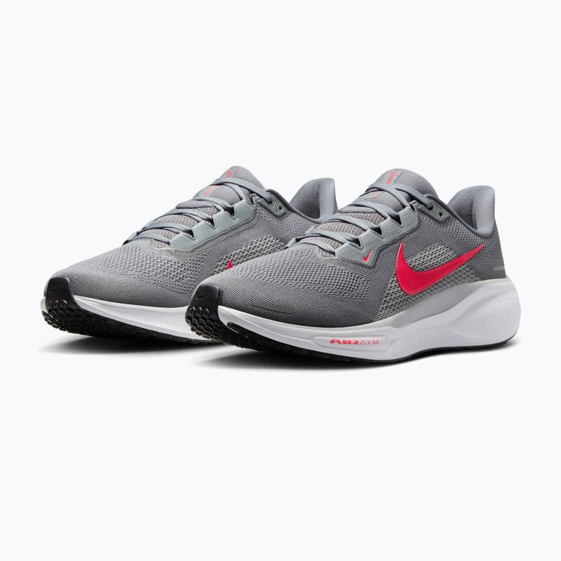 Vyriški bėgimo bateliai Nike Pegasus 41 cool grey/wolf grey/pure platinum/bright crimson 3