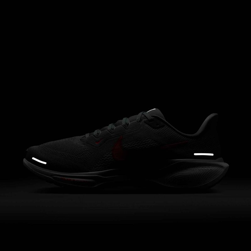 Vyriški bėgimo bateliai Nike Pegasus 41 cool grey/wolf grey/pure platinum/bright crimson 10