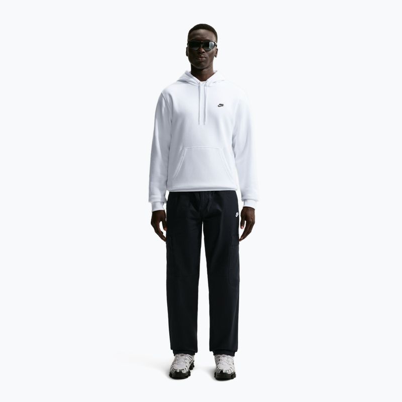 Vyriškas džemperis Nike Club Pullover Hoodie white/white/black 6
