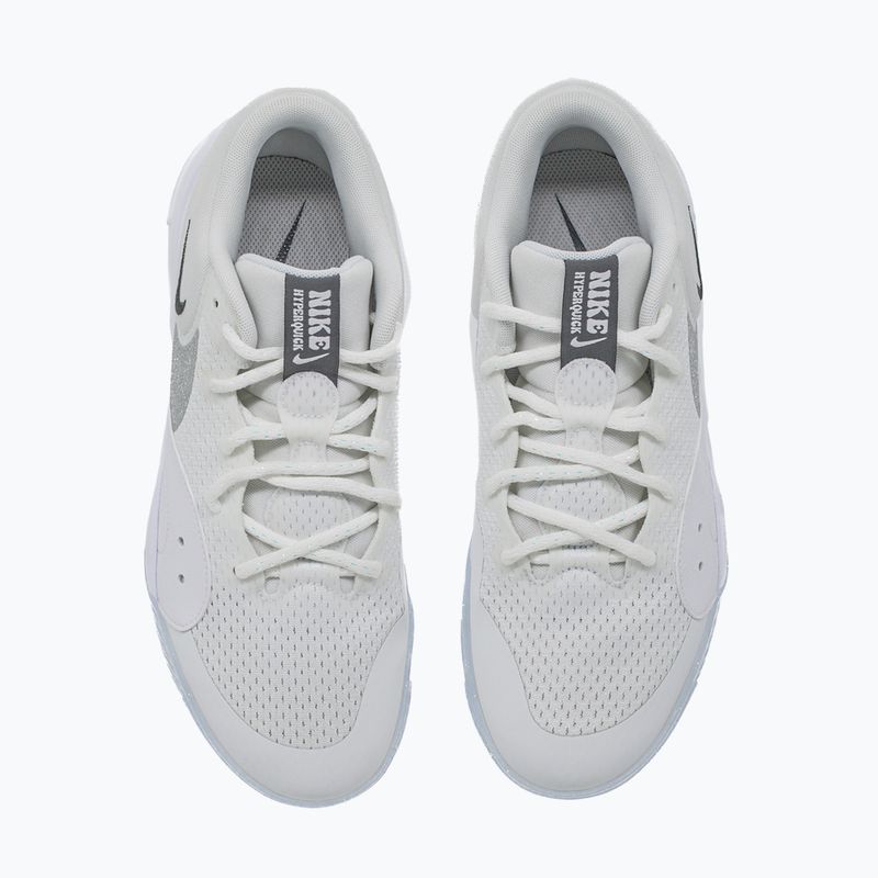 Moterų tinklinio bateliai Nike Hyperquick Court Flight SE smmit white/metallic silver/pure platinum 12