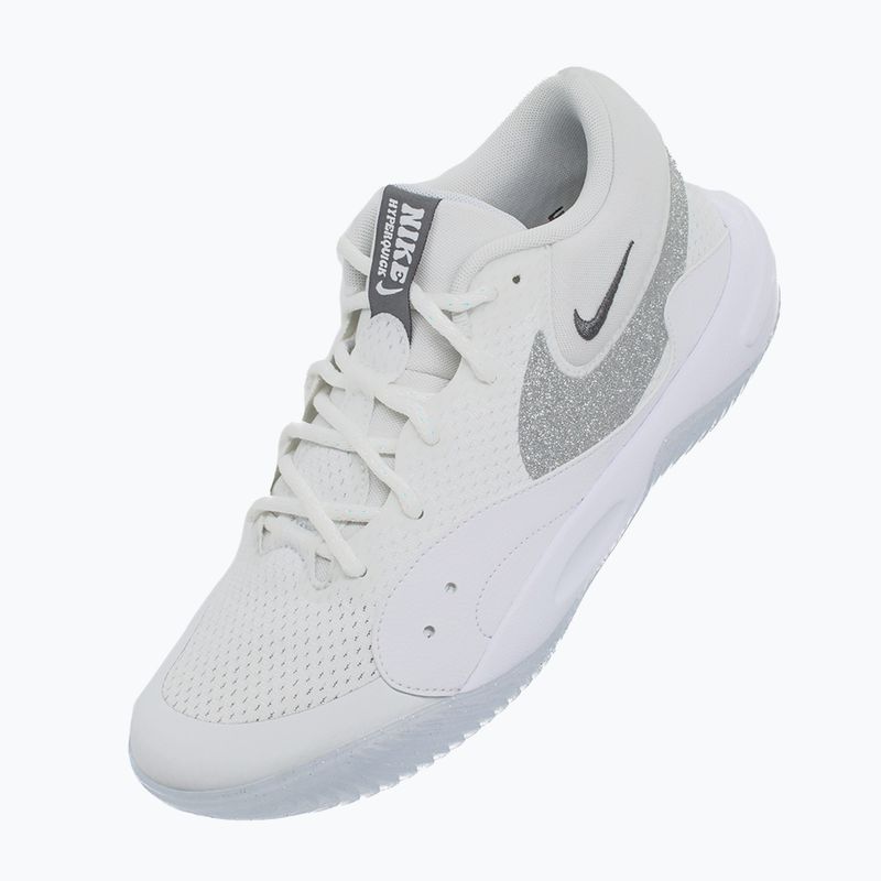 Moterų tinklinio bateliai Nike Hyperquick Court Flight SE smmit white/metallic silver/pure platinum 14