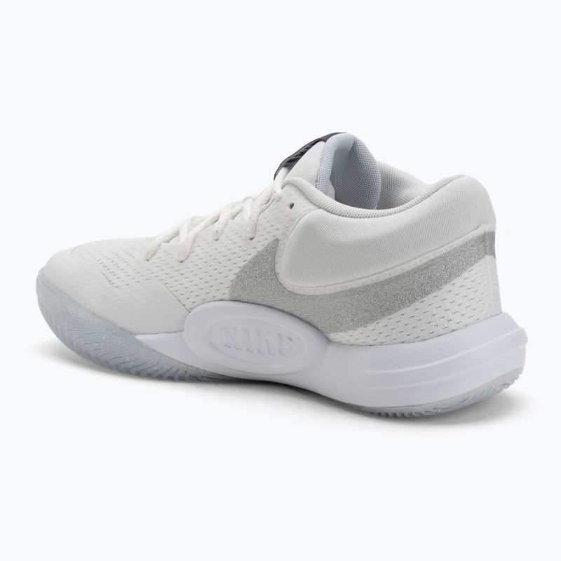 Moterų tinklinio bateliai Nike Hyperquick Court Flight SE smmit white/metallic silver/pure platinum 3