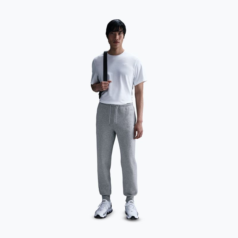 Vyriškos kelnės Nike Club Jogger dark grey heather/light smoke grey/white 2