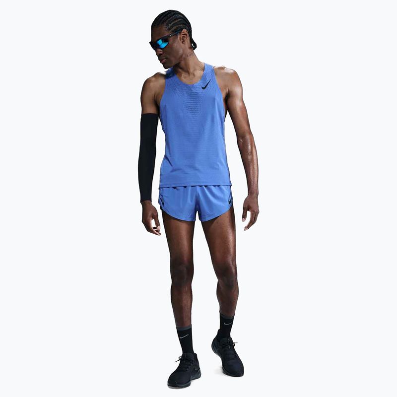 Vyriški bėgimo marškinėliai Nike AeroSwift Dri-Fit ADV comet blue / black 2