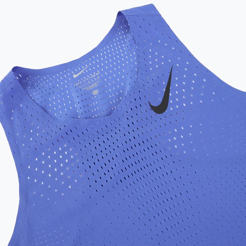 Vyriški bėgimo marškinėliai Nike AeroSwift Dri-Fit ADV comet blue / black 9