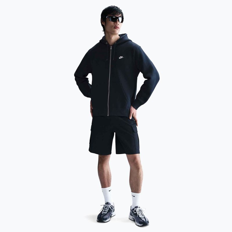 Vyriška "Nike Club" striukė su gobtuvu obsidiano/obsidiano/baltos spalvos 2