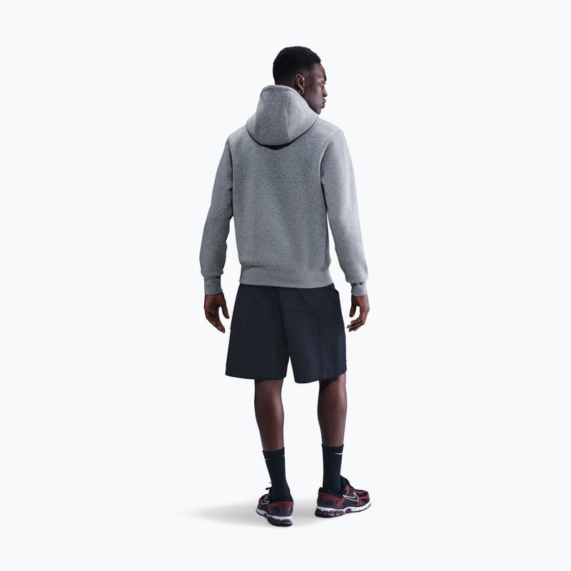 Vyriškas džemperis Nike Club Pullover Hoodie dark grey heather/light smoke grey/white 3