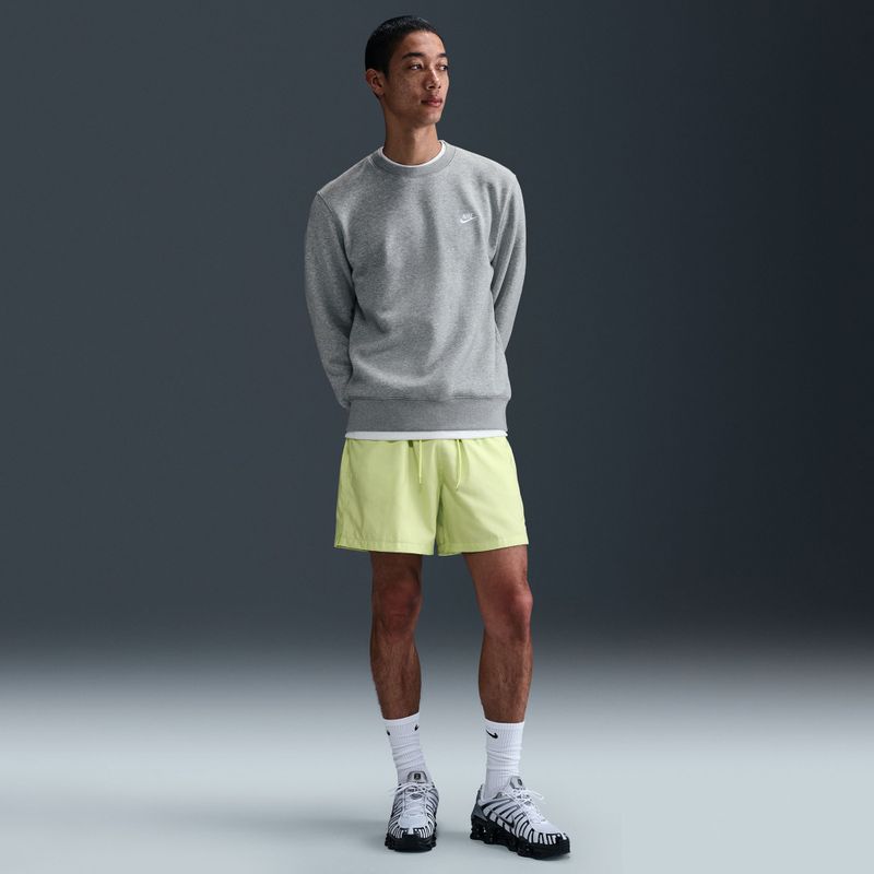 Vyriški Nike Club Fleece Crew džemperiai tamsiai pilka heather/balta 6