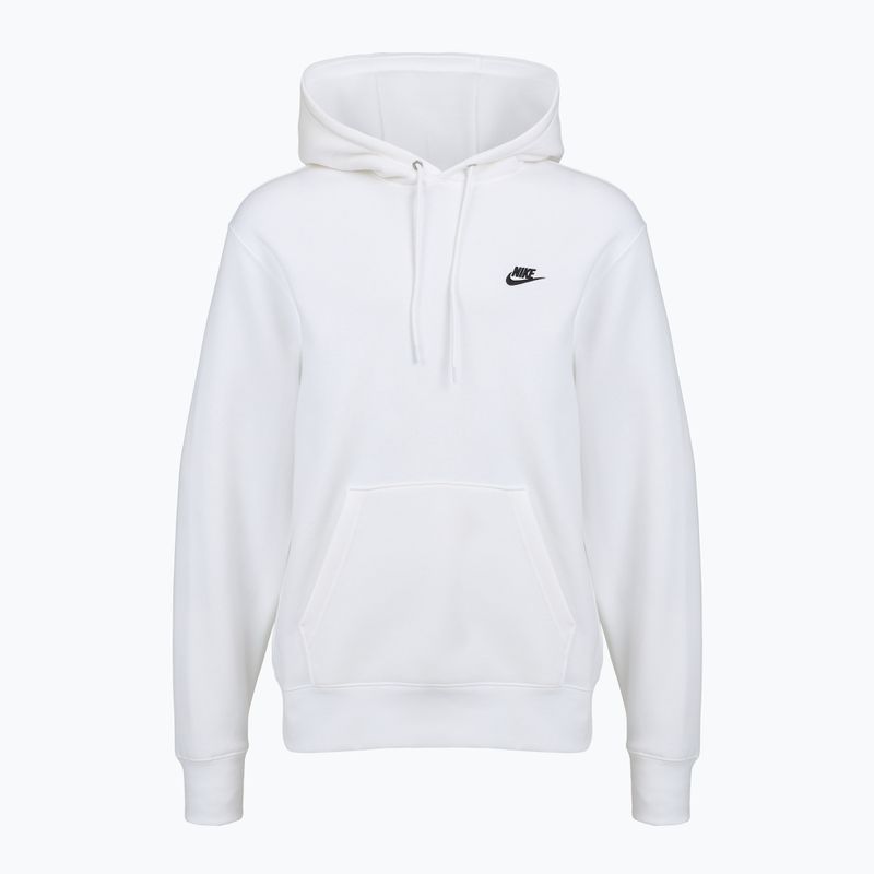 Vyriškas džemperis Nike Club Pullover Hoodie white/white/black 7