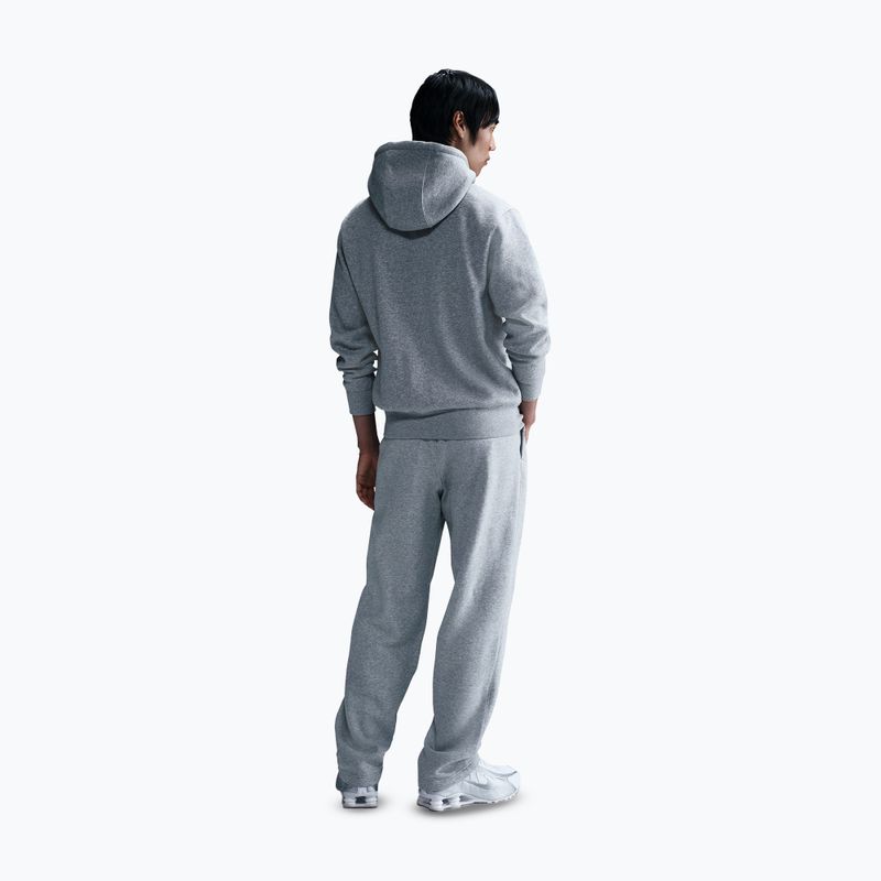 Vyriškas džemperis Nike Club Full Zip Hoodie dark grey heather/light smoke grey/white 3