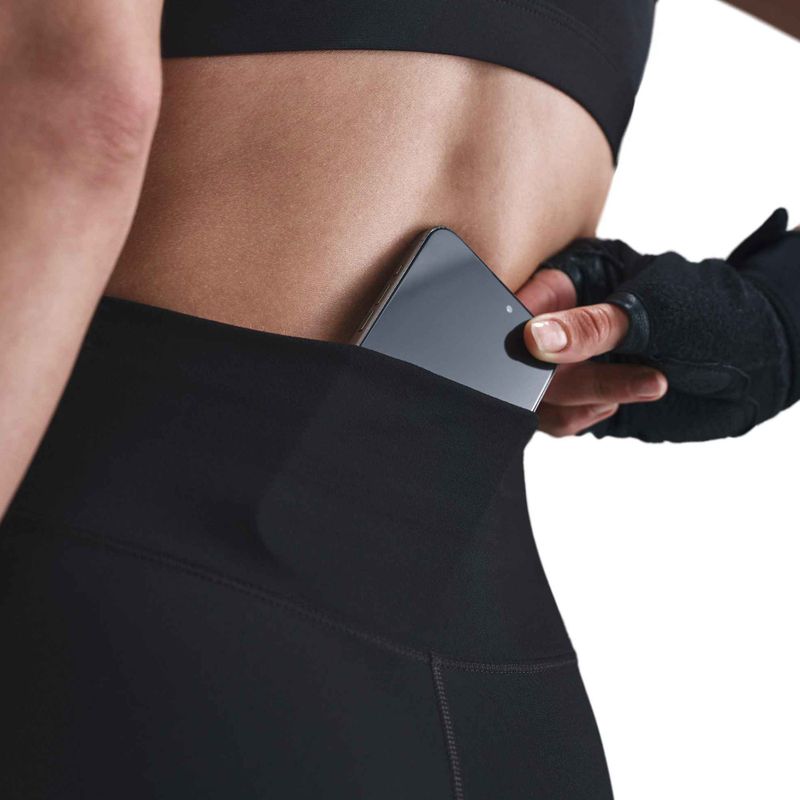 Moteriškos tamprės Nike One High-Waisted black/white 4