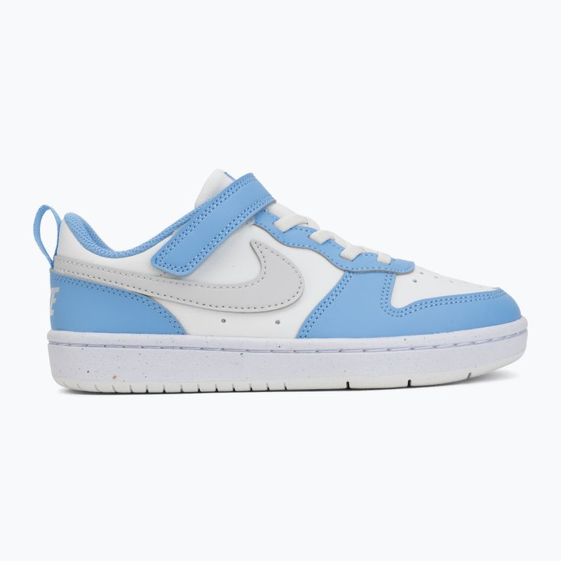 Vaikiški batai Nike Court Borough Low Recraft summit white/cobalt pulse/vast grey 2