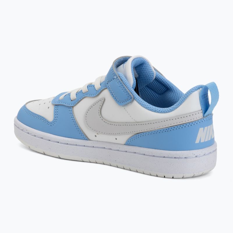 Vaikiški batai Nike Court Borough Low Recraft summit white/cobalt pulse/vast grey 3
