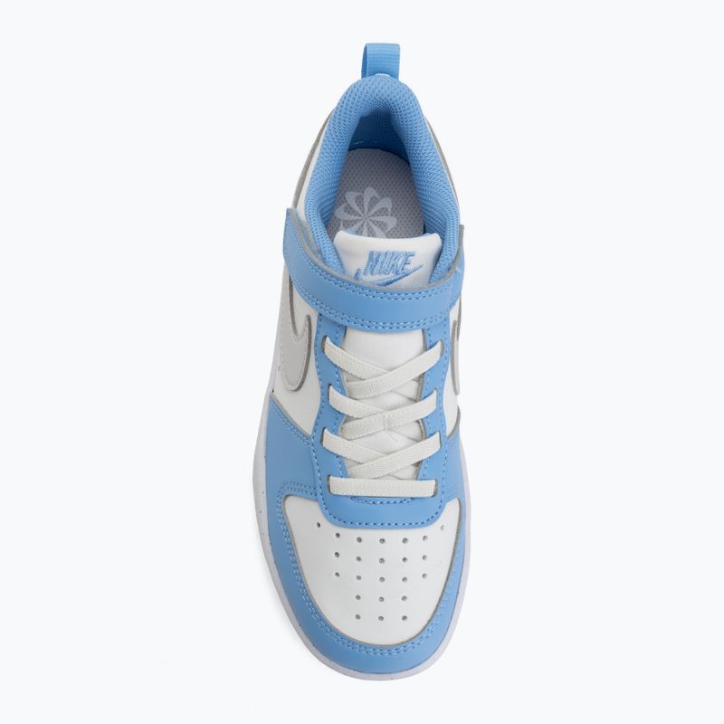 Vaikiški batai Nike Court Borough Low Recraft summit white/cobalt pulse/vast grey 5