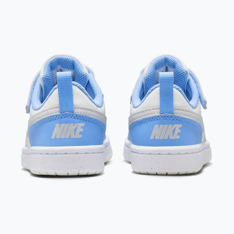 Vaikiški batai Nike Court Borough Low Recraft summit white/cobalt pulse/vast grey 4