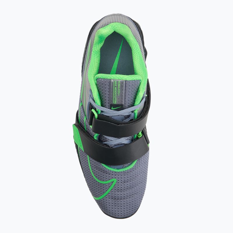 Svorio kilnojimo batai Nike Romaleos 4 ashen slate/green strike/anthracite 5