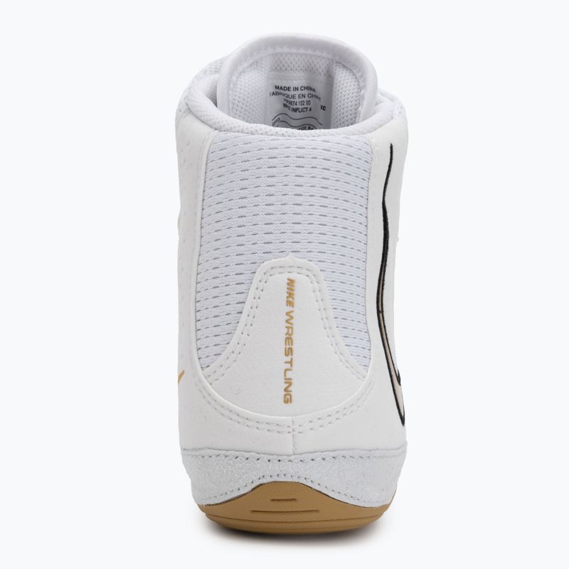 Imtynių bateliai Nike Inflict 4 white/metalic gold/photon dust/black 6
