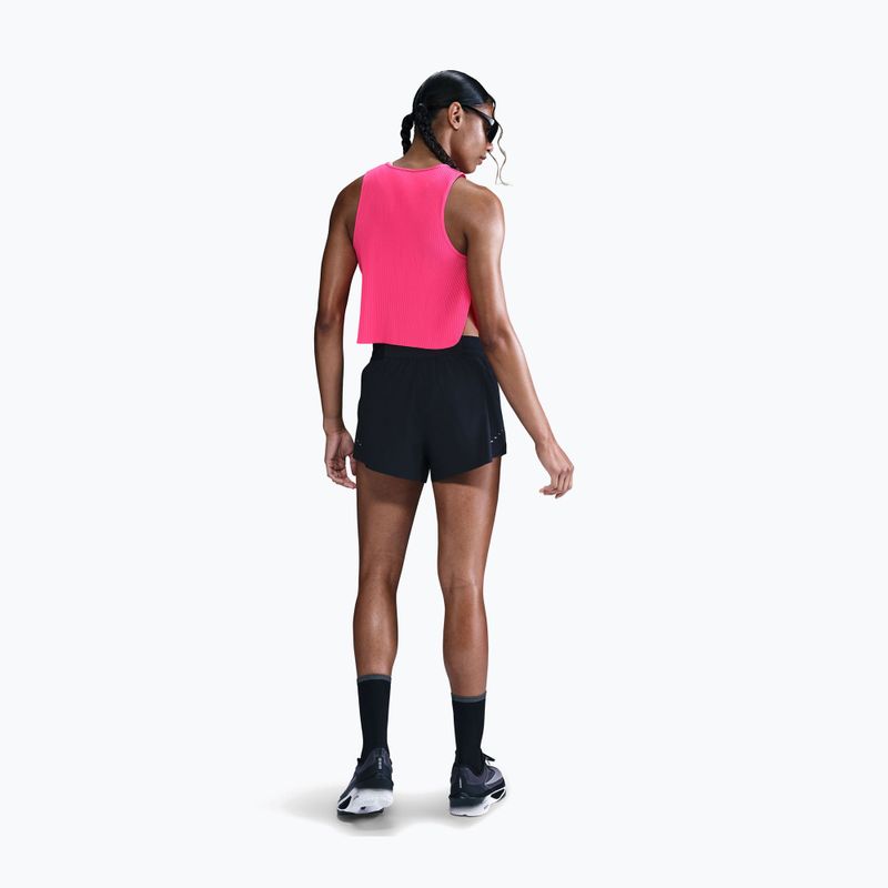 Moteriški bėgimo marškinėliai Nike AeroSwift hyper pink/black 3