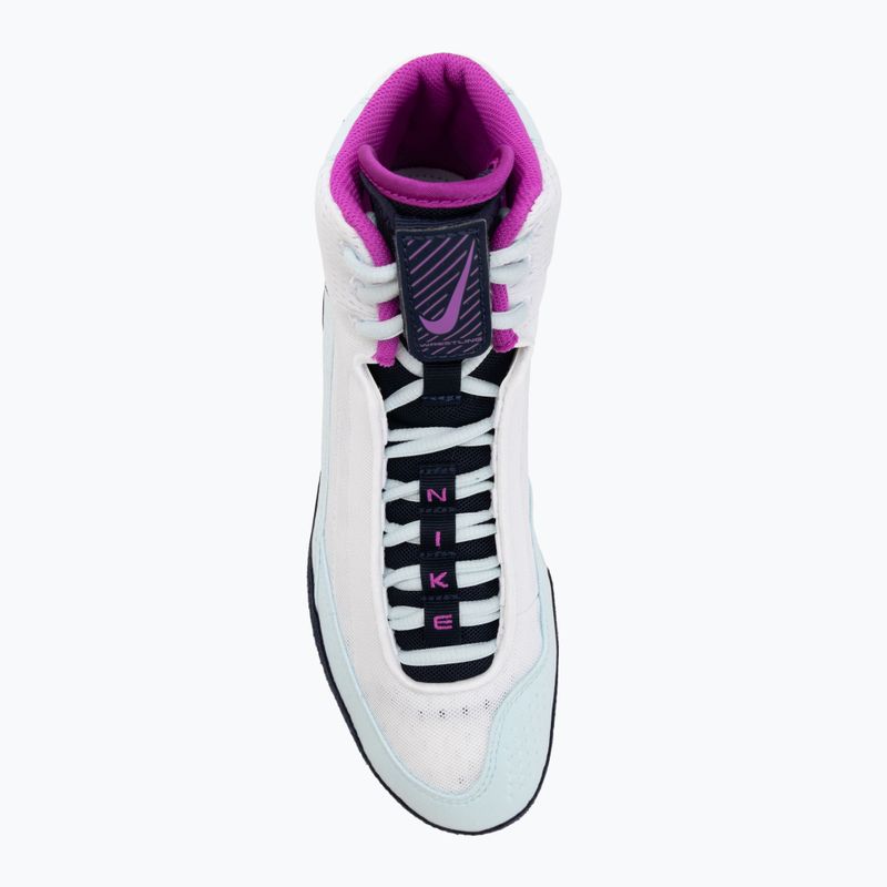 Imtynių bateliai Nike Inflict 4 white/hyper violet/glacier blue/obsidian 5