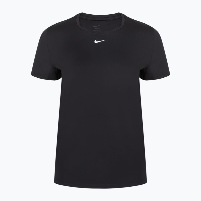 Moteriški treniruočių marškinėliai Nike One Classic Dri-Fit juoda/balta 7