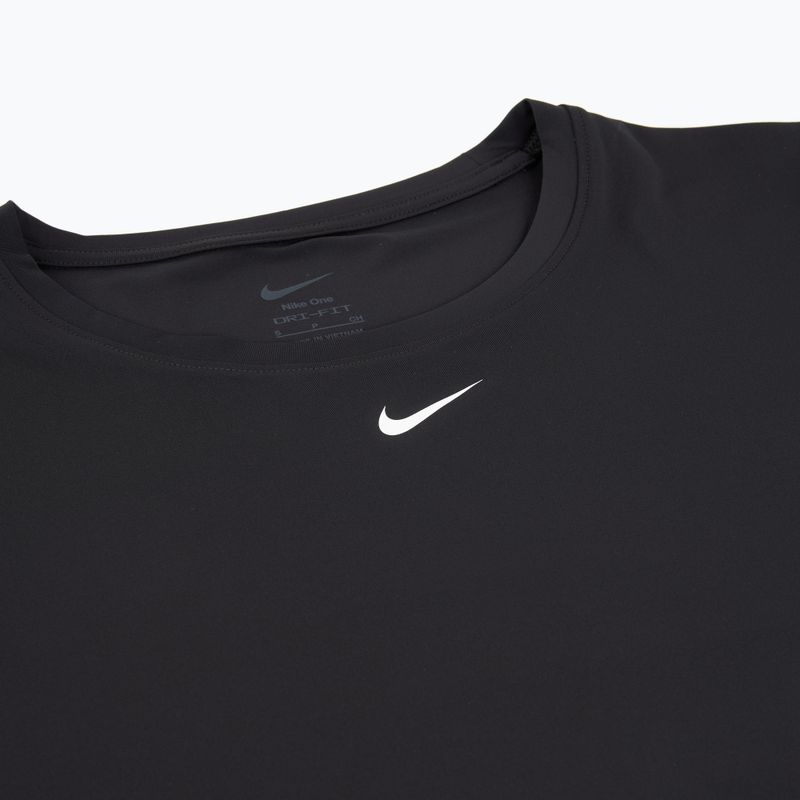 Moteriški treniruočių marškinėliai Nike One Classic Dri-Fit juoda/balta 9
