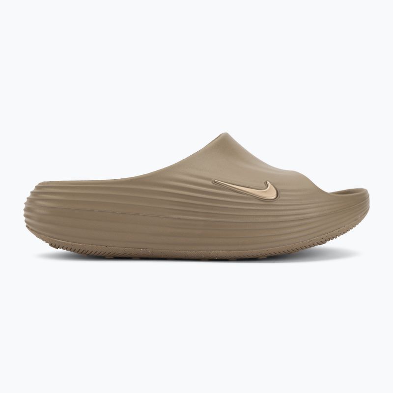 Vyriškos šlepetės Nike ReactX Rejuven8 khaki/khaki/khaki 2