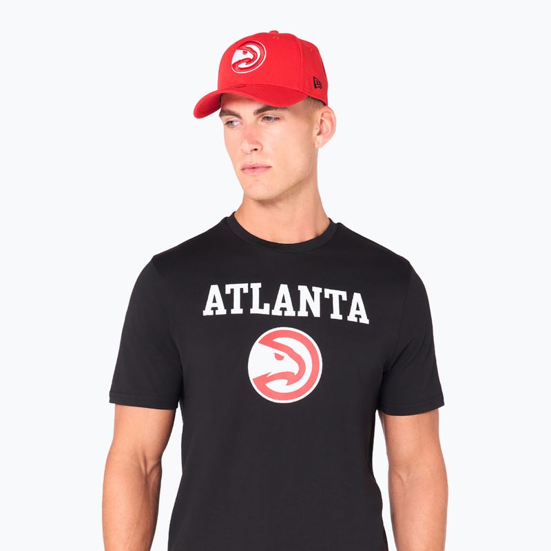 Vyriški marškinėliai New Era NOS NBA Regular Atlanta Hawks black 3